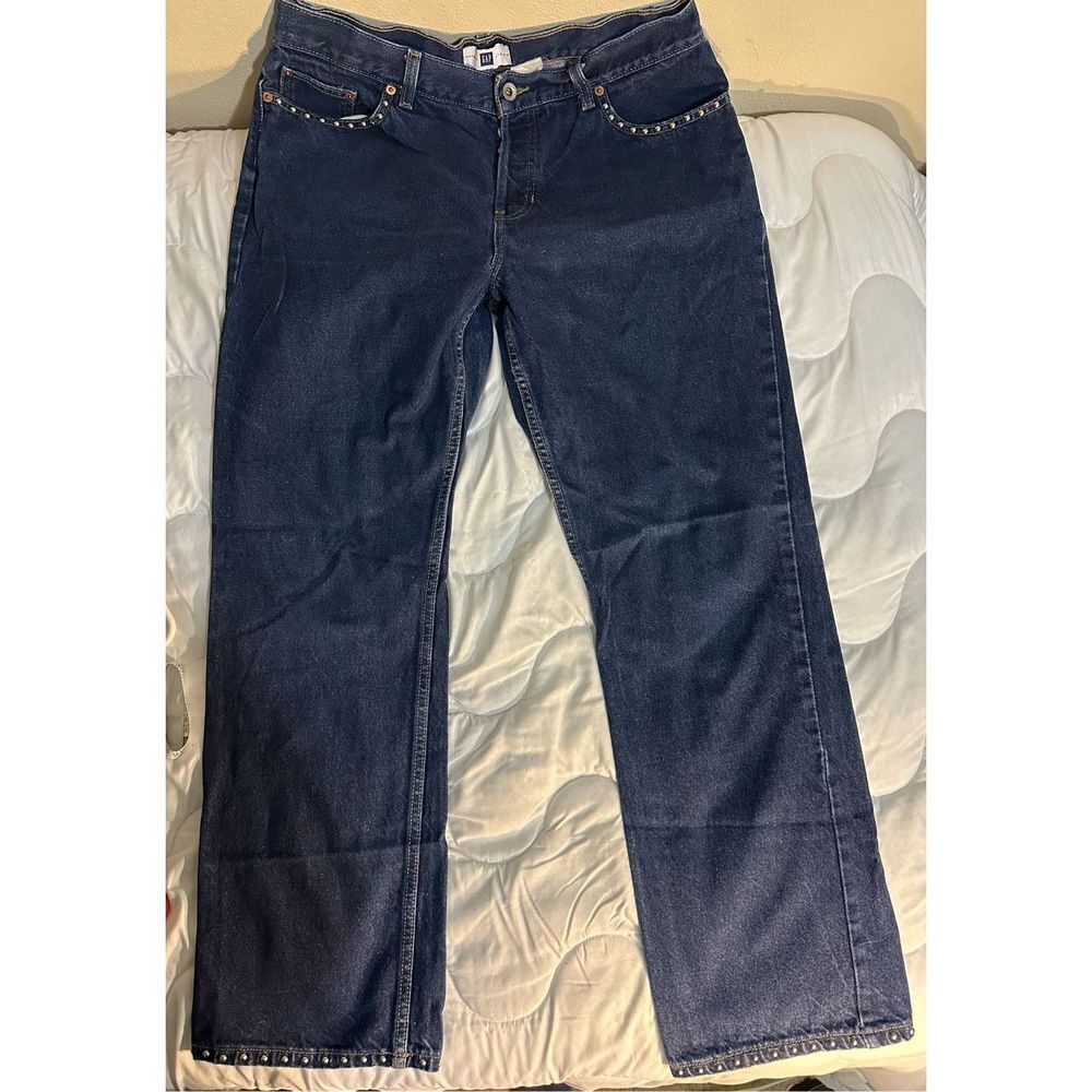 Gap Factory Store Studded Denim Waist: 32, Inseam: 30 Inches